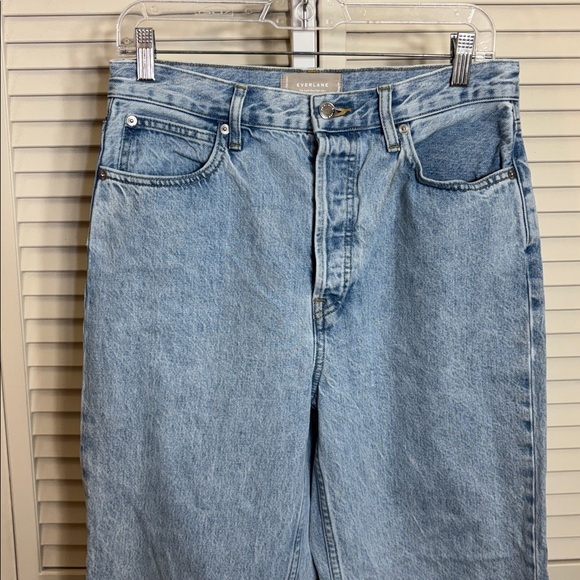 Everlane Straight Leg Jeans Rigid Way High 100% Organic Cotton Sz 29 - Picture 7 of 15
